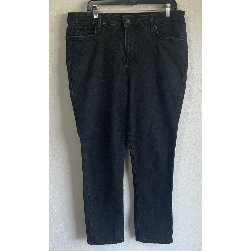 NYDJ Sheri Slim Women's 18 Charcoal Black Jeans Lift & Tuck Stretch Comfort